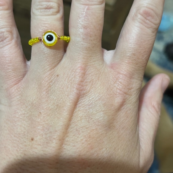 Evil Eye Colored Wired Rings, Eye of Protection - Picture 12 of 14